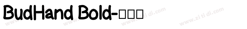 BudHand Bold字体转换